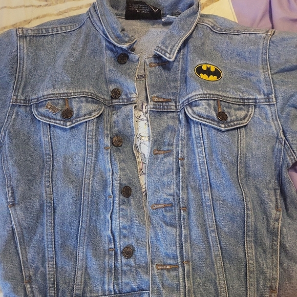 Vintage Batman Children's Denim Jacket DC NWOT - Picture 1 of 3